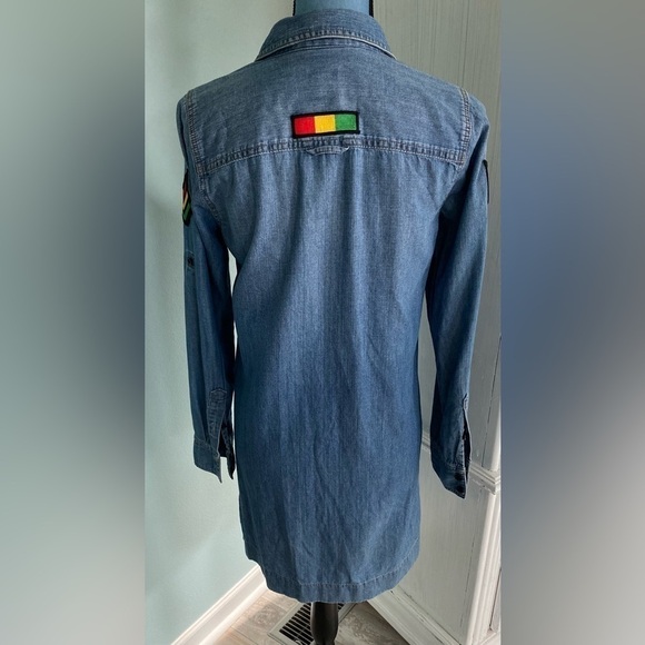 Women’s Denim Dress Lightweight Size 0 By J Crew Super Cute in Very GUC - Picture 4 of 10